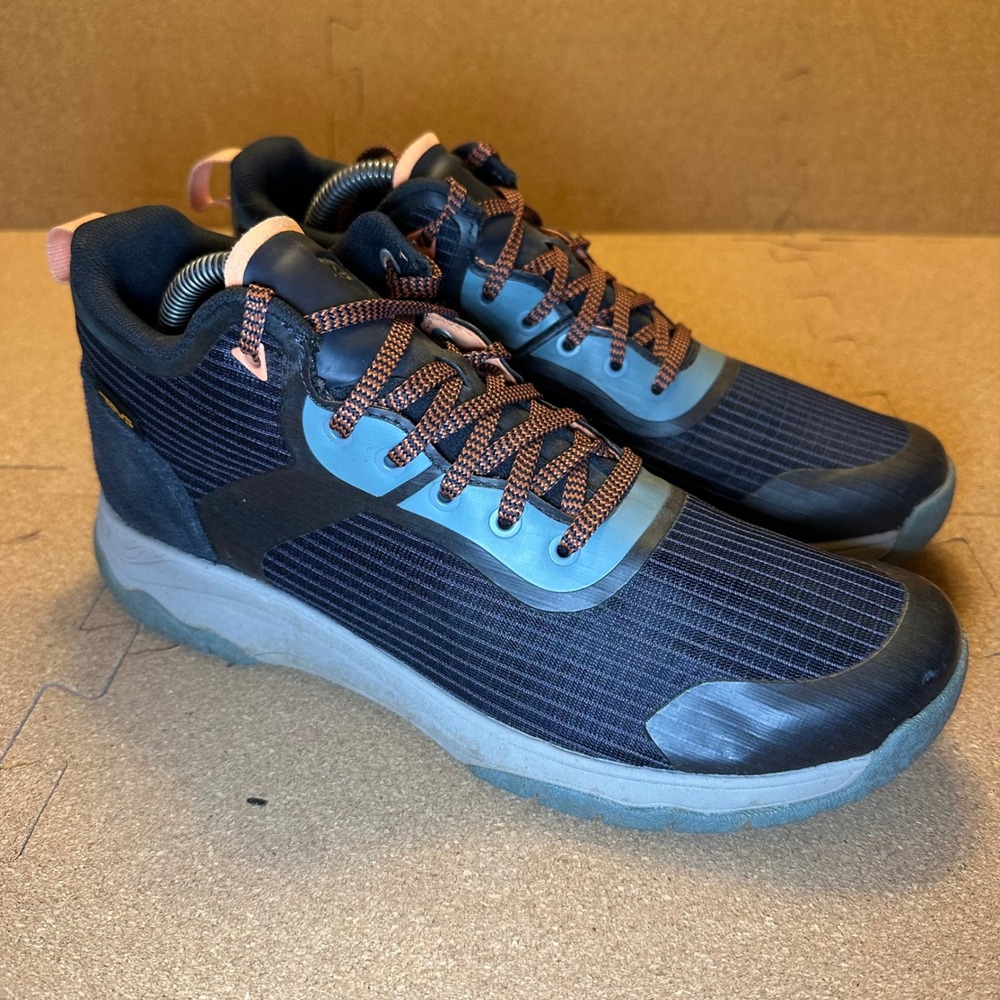 Teva Gateway Low Hiking Shoes Women 10 Navy Blue Trail Sneaker 1127812 Water Res